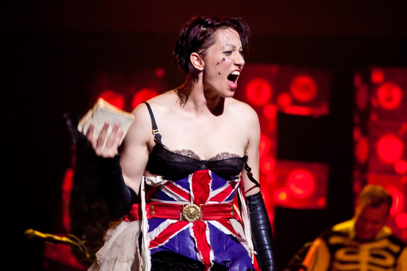 Amanda Palmer performs at the Sydney Opera House in the Australia Day Extravaganza on 26th Janaury 2011 (AAP Image/Noise11/Mandy Hall) 