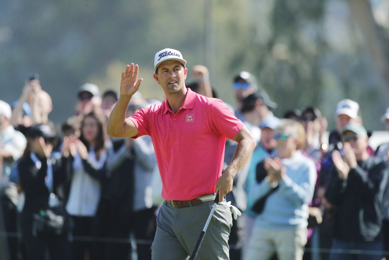 Adam Scott's victory at Riviera Country Club is his 14th official PGA Tour title of his career. (Photo: EPA PHOTO)