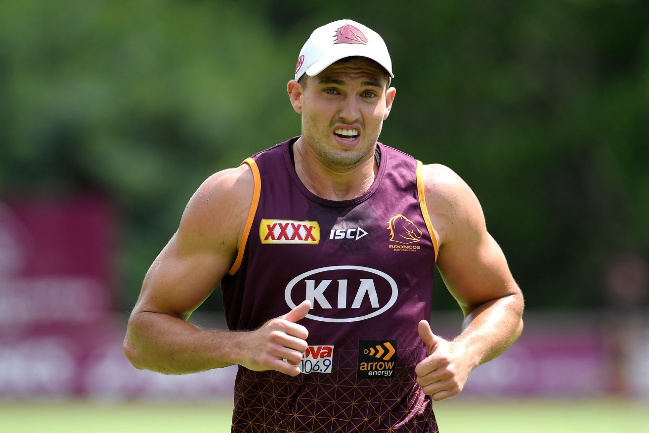 Brisbane Broncos winger Corey Oates has been hampered by a leg infection during the preseason. (Albert Perez/AAP PHOTOS)