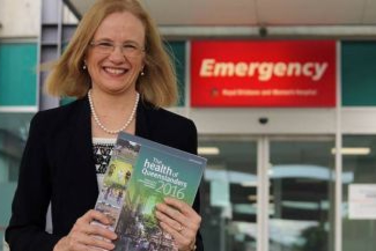 Queensland's Chief Health Officer, Jeanette Young, has welcomed home Wuhan evacuees. Source: Queensland Health