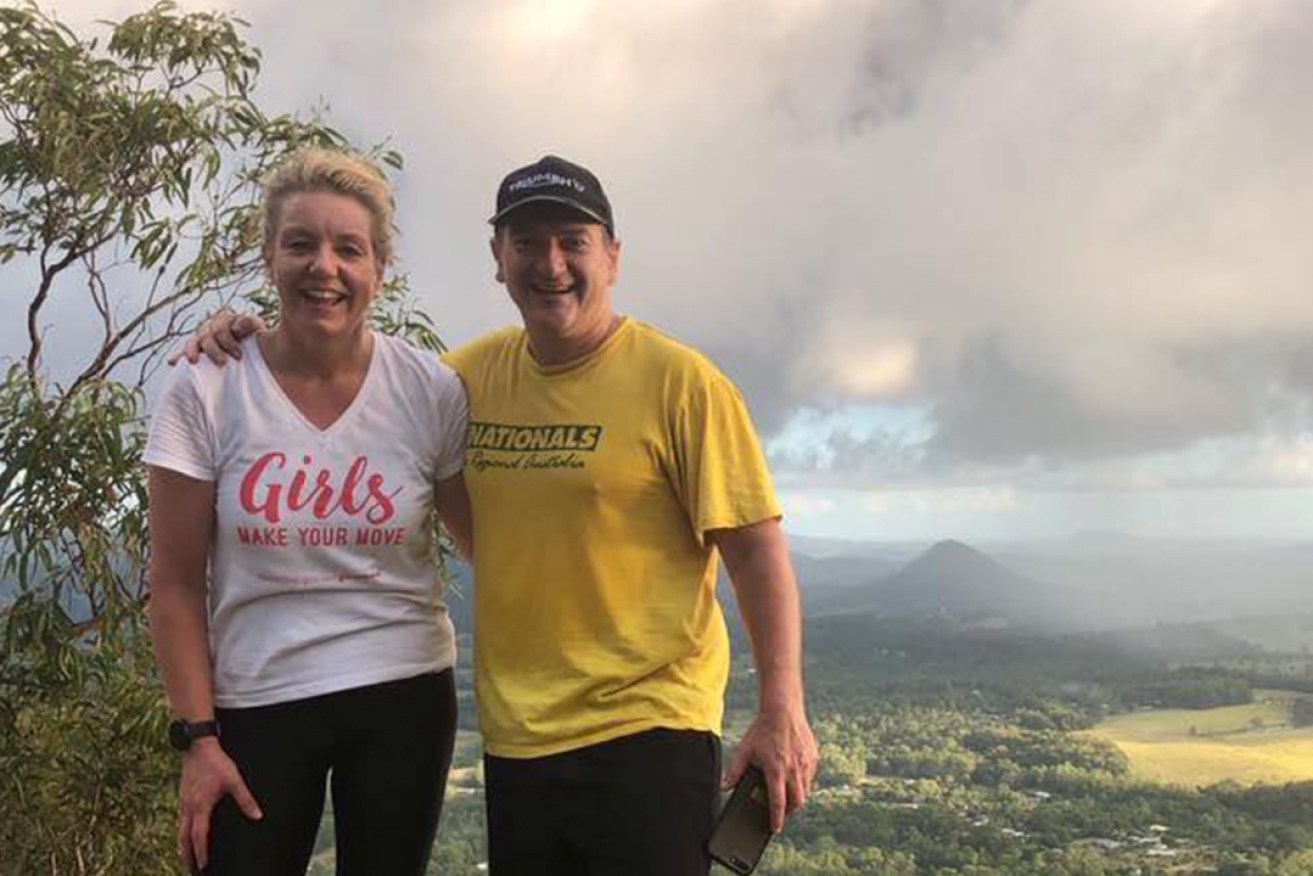 Member for Wide Bay Llew O'Brien with former National Party colleague Bridget McKenzie, whose political downfall exacerbated leadership tensions. (Photo: Llew O'Brien, Facebook.)