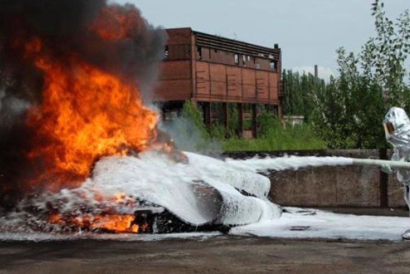 Toxic PFAS chemicals were used in firefighting foam on military bases. (Photo: ABC licensed)