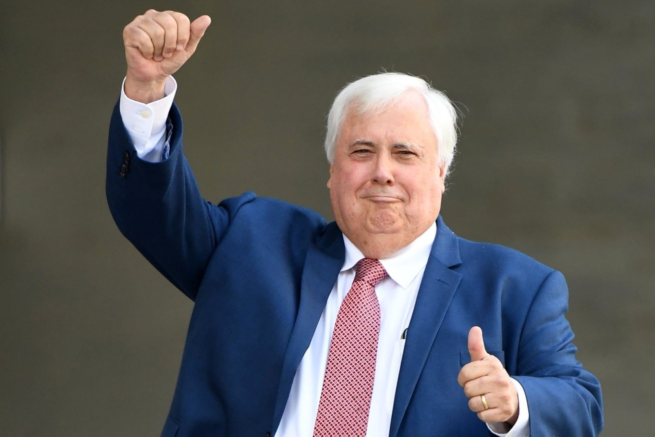 Palmer has trumpeted his role in challenging the Covid-19 mandate for all police to be vaccinated. Photo: AAP