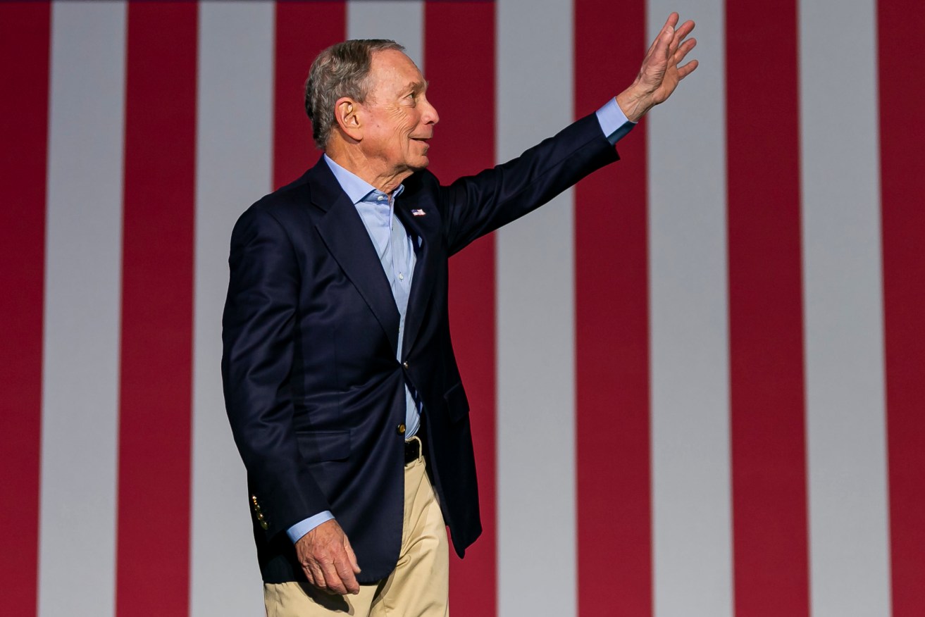Mike Bloomberg has committed US$100 million to Joe Biden's campaign. (Photo: AP PHOTO)