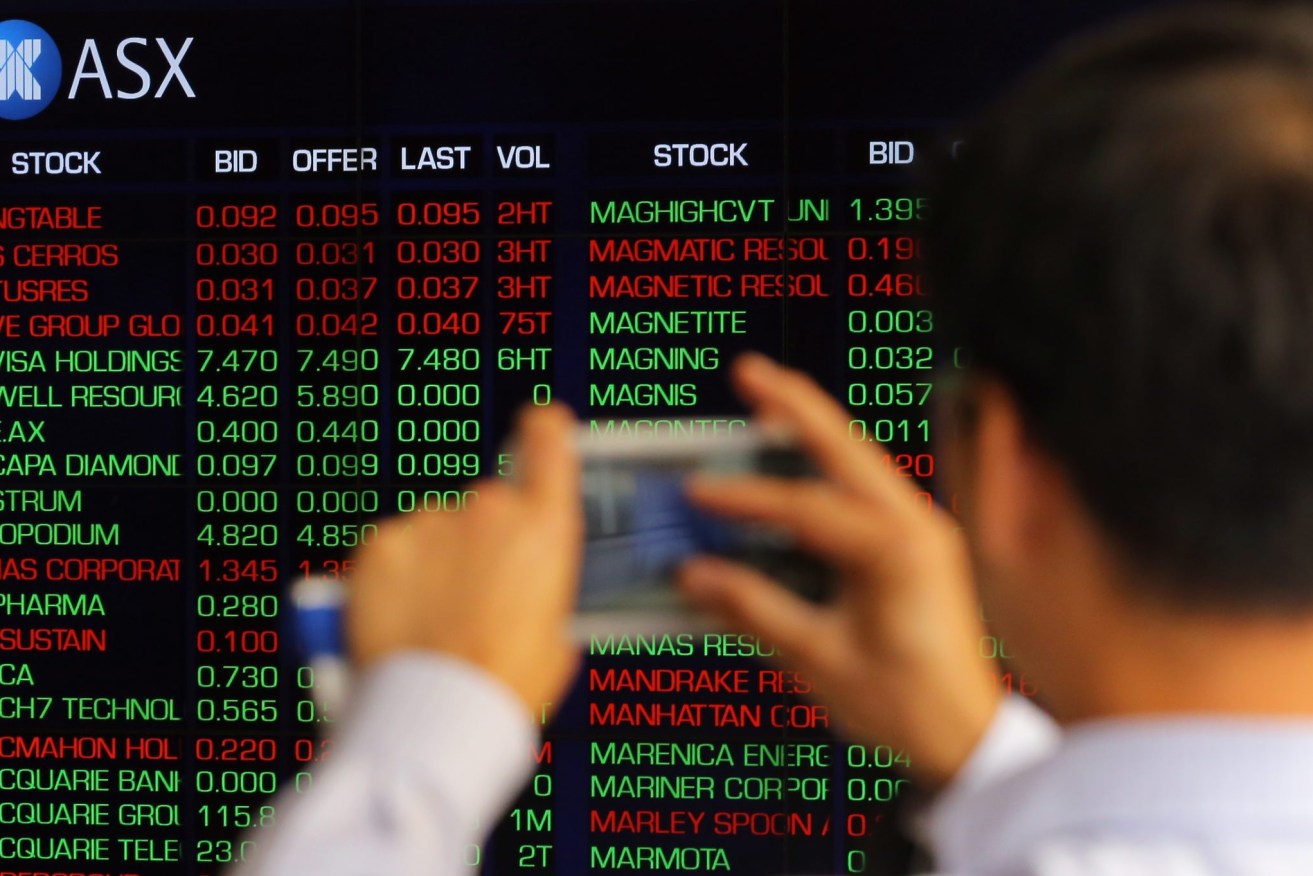 Australian shares have maintained momentum after hitting all-time levels last week. (Pic Steven Saphore/AAP PHOTOS)