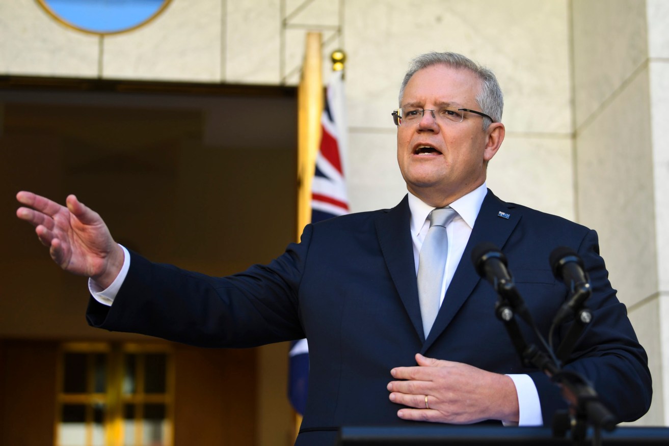 Prime Minister Scott Morrison deserves the plaudits he's won for his changed behaviour and attitude since COVID-19 hit but his performance has not been without fault. (Photo: AAP Image/Lukas Coch) 
