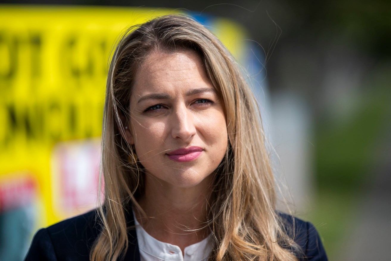 Liberal National Party member Laura Gerber only won the seat of Currumbin earlier this year and is now fighting to retain it. (AAP Image/Glenn Hunt) NO ARCHIVING