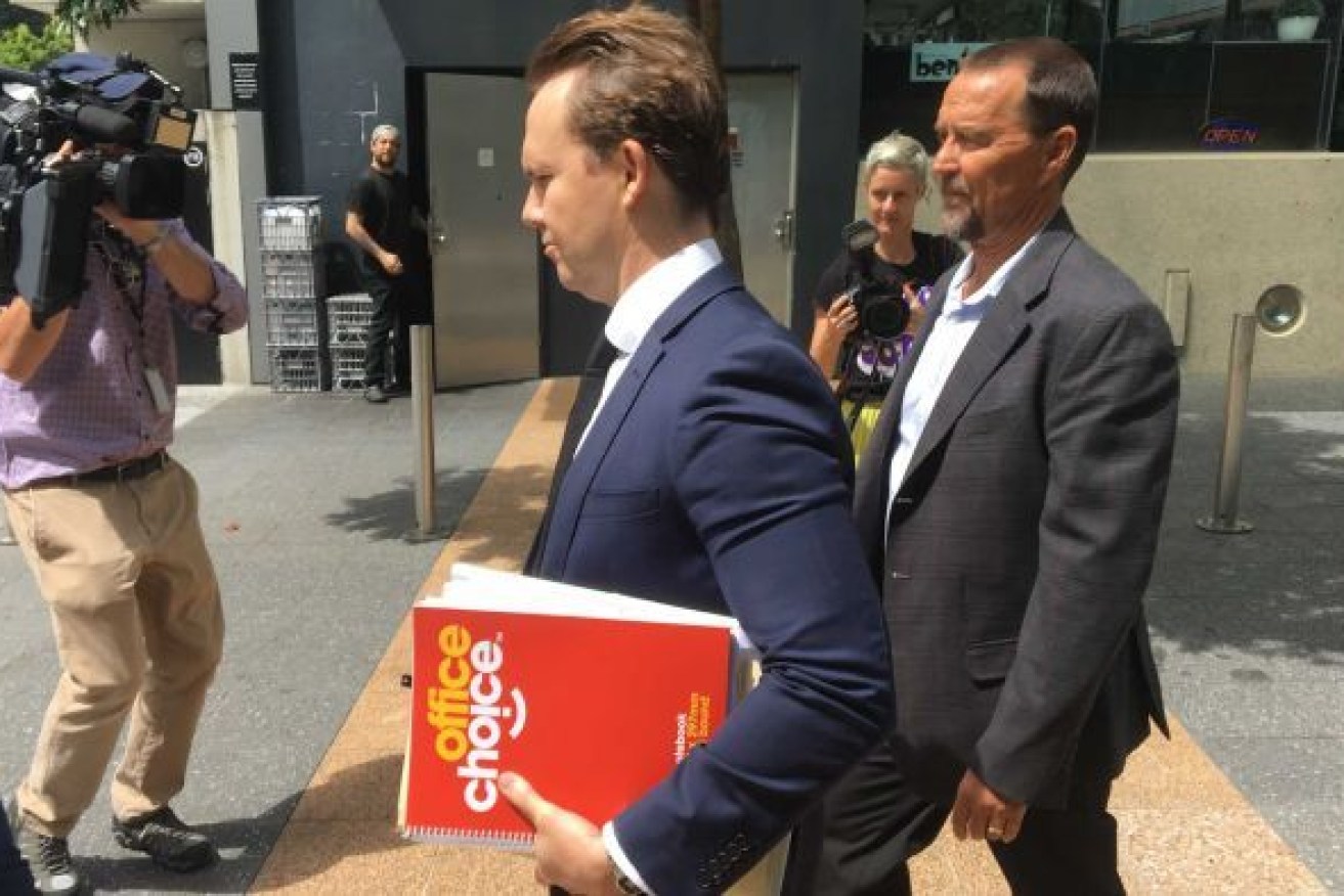 Scott Volkers (right) was committed to stand trial in November 2018. Photo: ABC