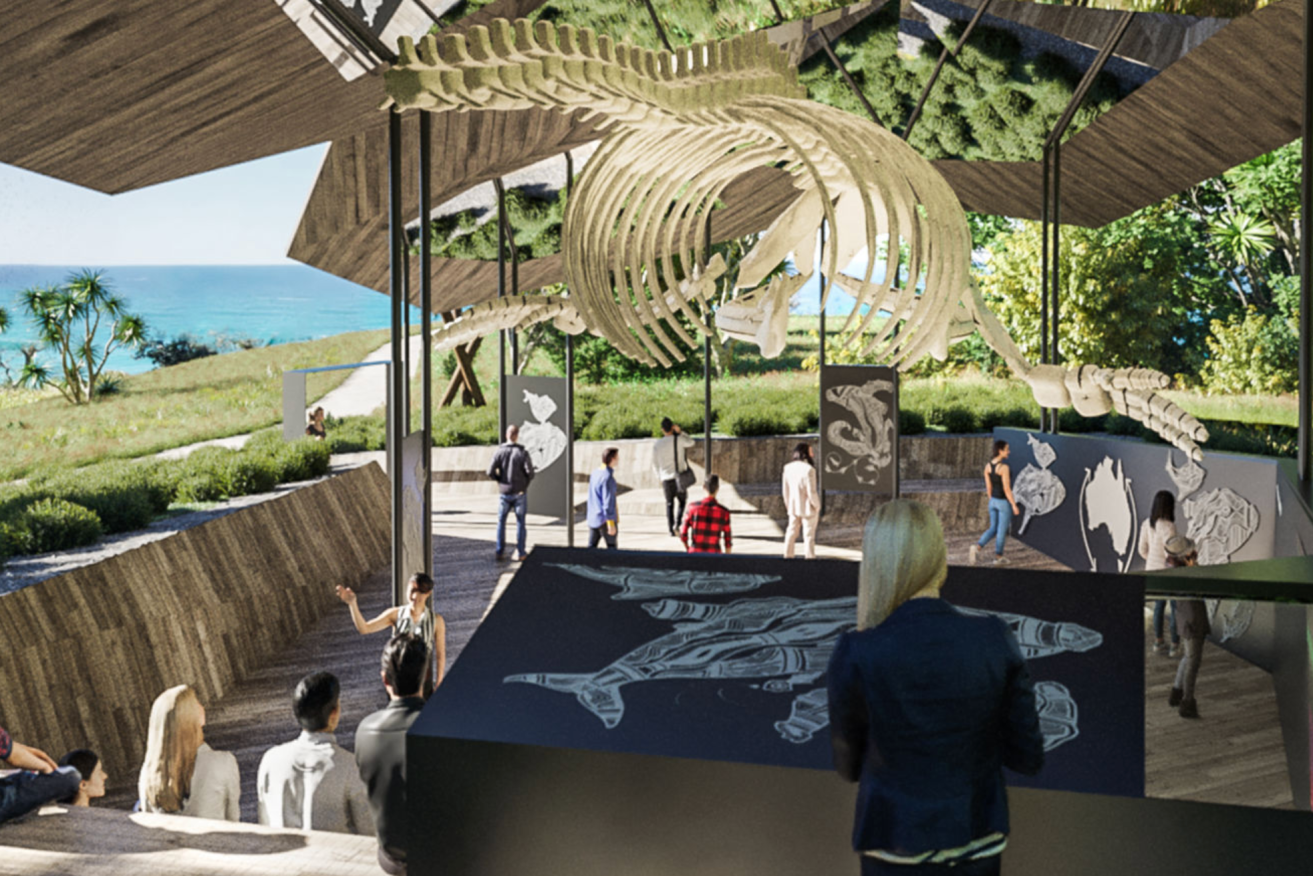 An artist's impression of the Yalingbila Bibula Whale Interpretive Centre planned for Point Lookout.