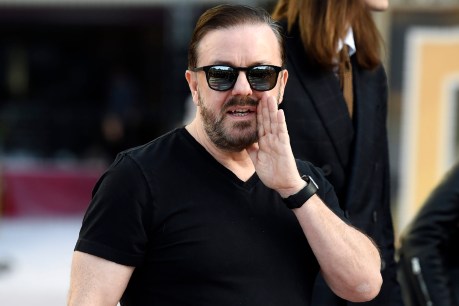 Don’t want to play the guitar? Ricky Gervais can help you with that