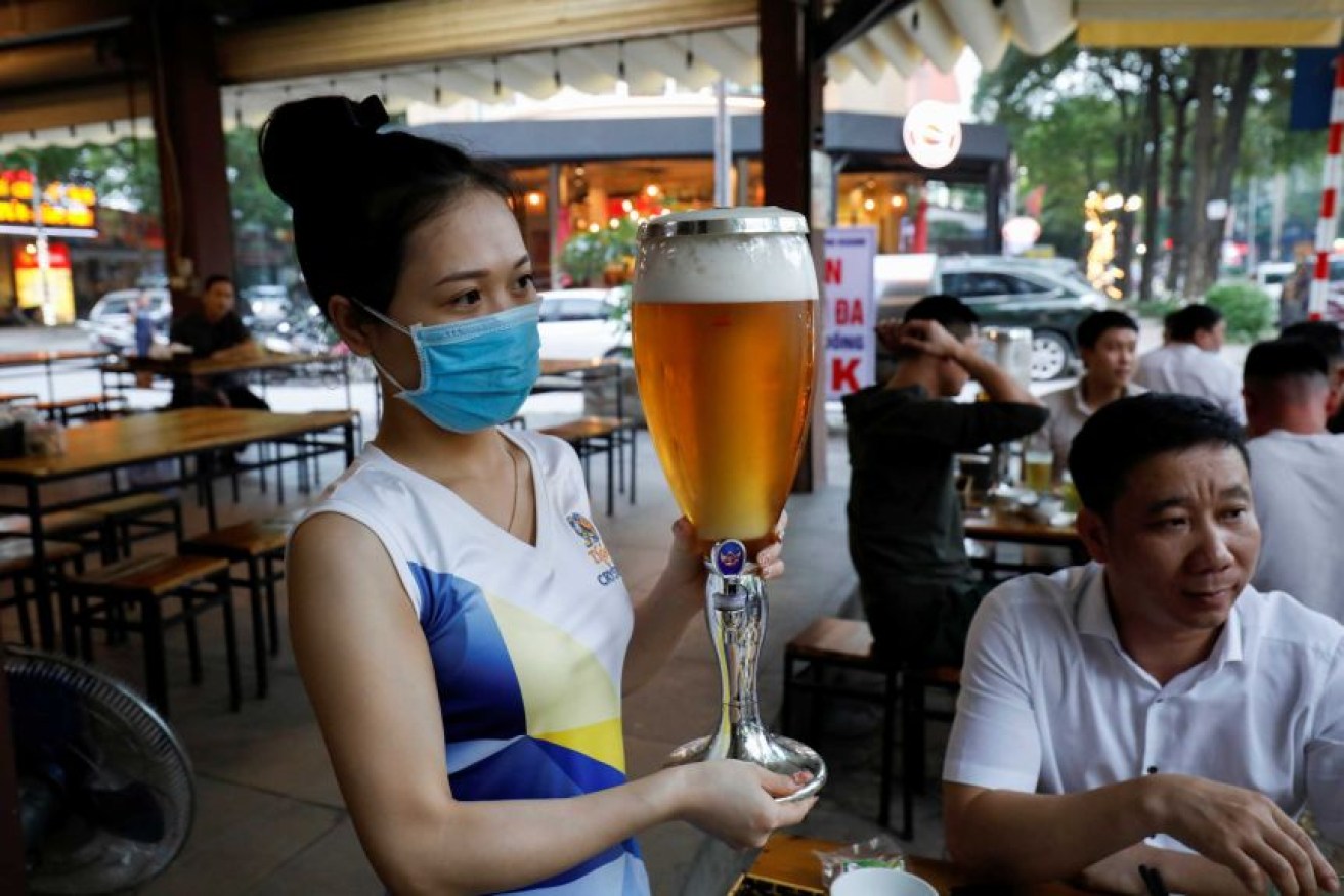 Vietnamese authorities eased many restrictions on April 22.(Reuters: Kham)