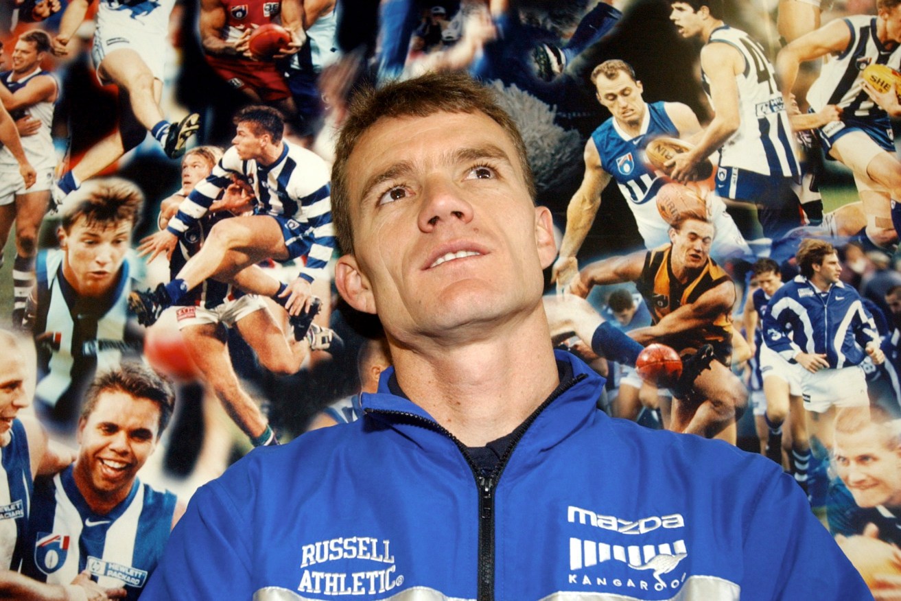 The sad fall of former North Melbourne AFL player and coach Dean Laidley is a cautionary tale. (Photo: AAP Image/Julian Smith) 