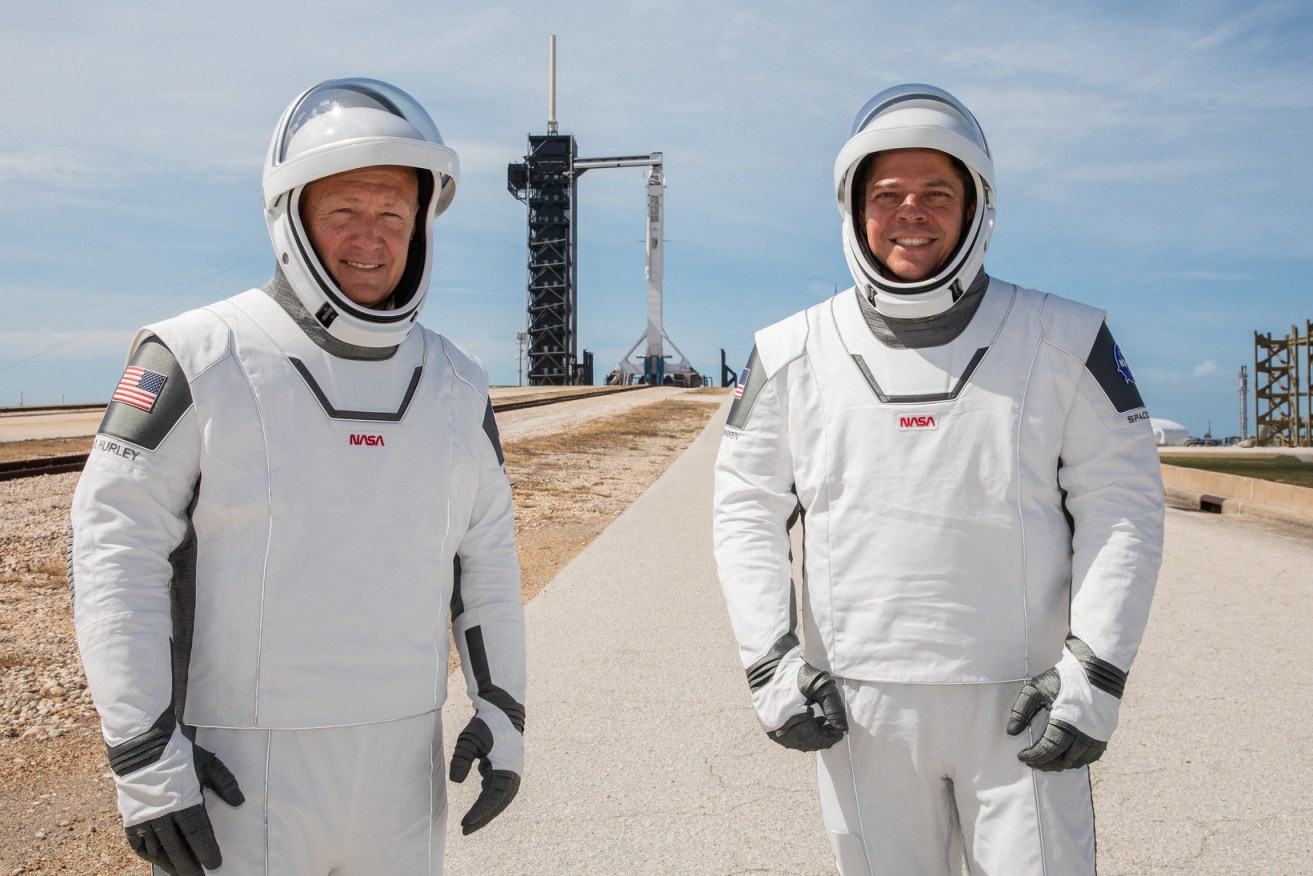 SpaceX astronauts Robert Behnken (right) and Douglas Hurley will man the first privately funded flight this week. (Photo: NASA/Kim Shiflett/PA Wire) 