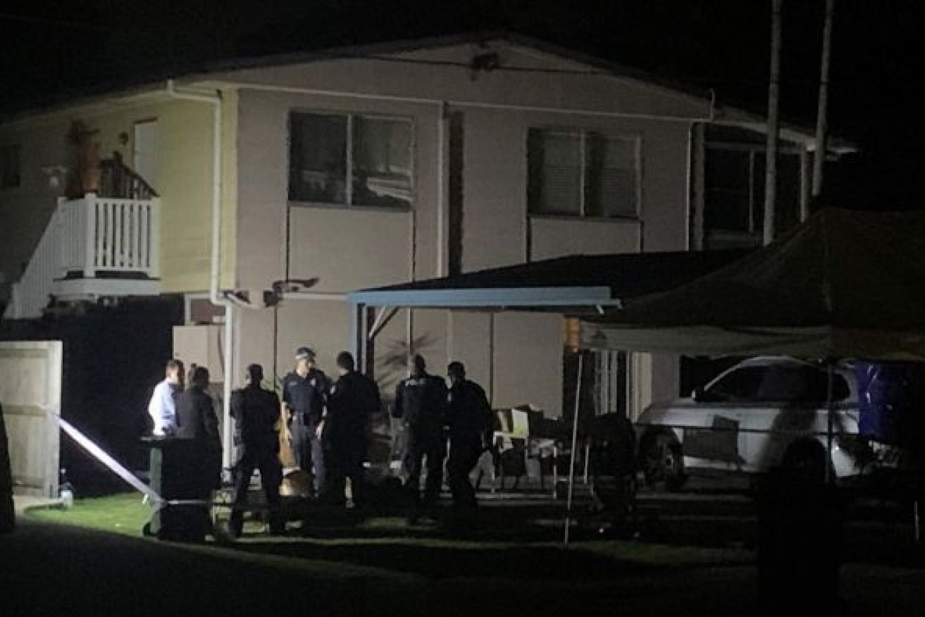 Police were still at the Cannon Hill house on Monday night. (Photo: Array)
