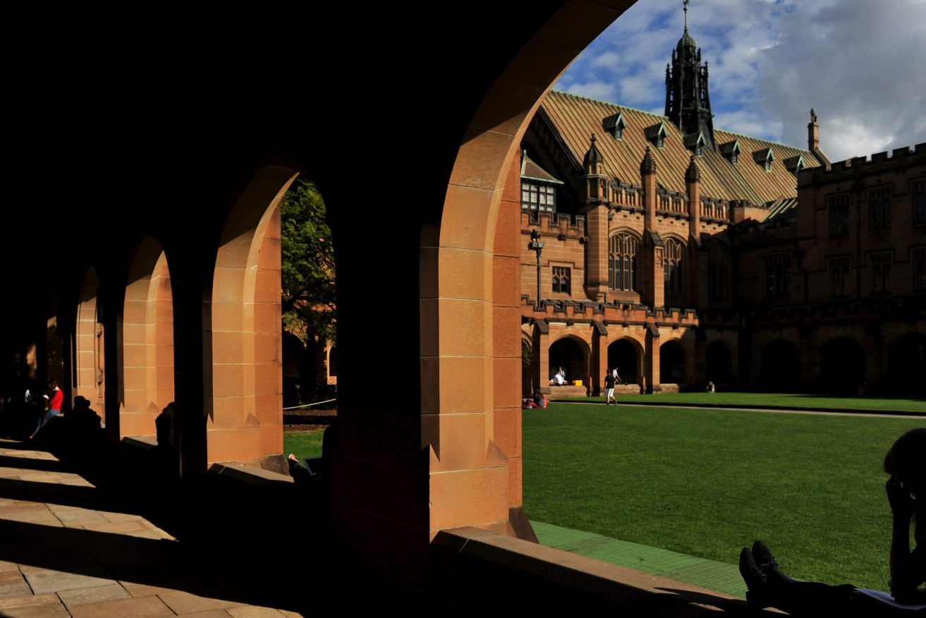 Sydney University wis on of the Australian universities caught up in the wages theft..  (Photo: AAP Image/Paul Miller)