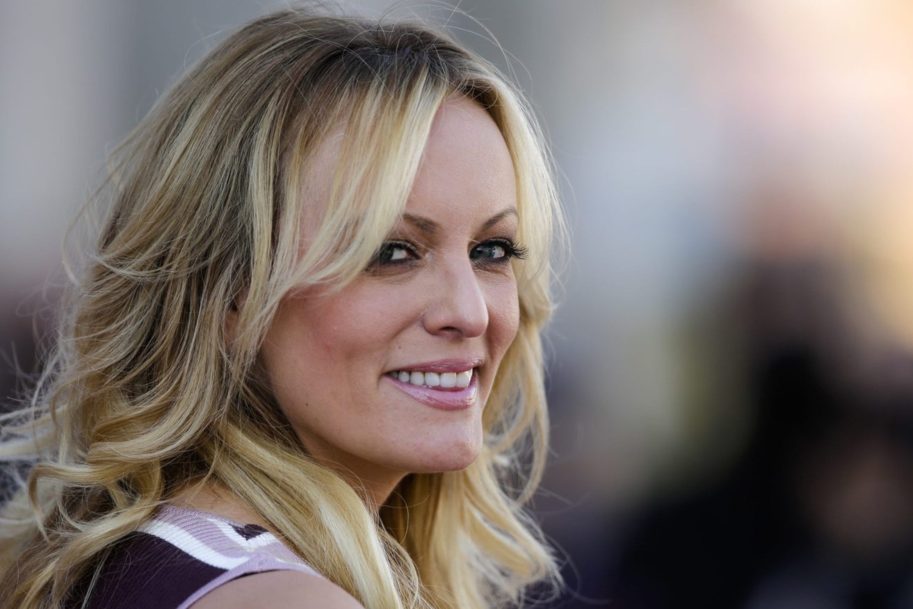 Adult film actress Stormy Daniels, who claims she had an intimate relationship with Donald Trump, told her Twitter followers the President 'exaggerates about the size of things'. (Photo: AP Photo/Markus Schreiber)