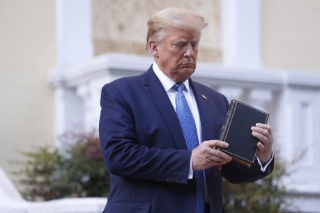 ‘We will end this now’ – Bible in hand, Trump calls in the military to quell riots