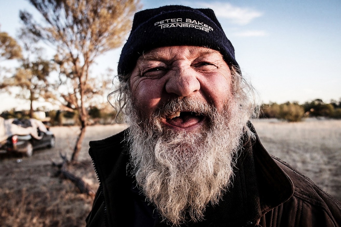 Camel musterer Artie, also known as 'The Wizard', on Charlotte Plains Station near Cunnamulla, Queensland, 2014. (Photo: Dean Saffron)