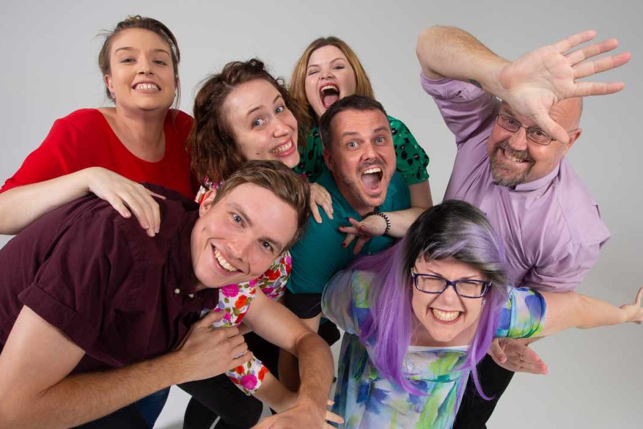 Members of Brisbane's  ImproMafia performance group. Photo: Supplied