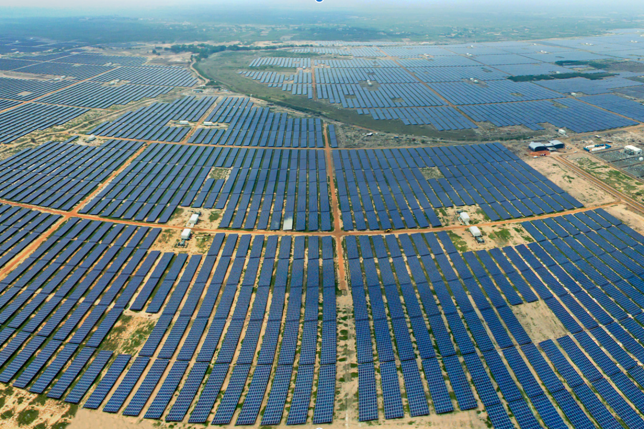 One of Adani's existing Indian solar farms, which was the world's biggest when it was developed in 2018