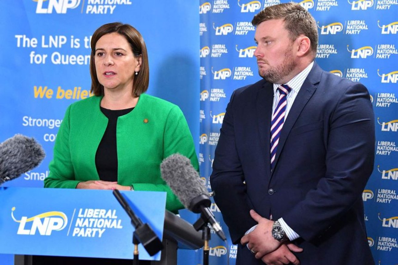 LNP president David Hutchinson resigned under pressure over his links to Clive Palmer and criticism of LNP Leader Deb Frecklington. (Photo: Darren England/AAP Image)