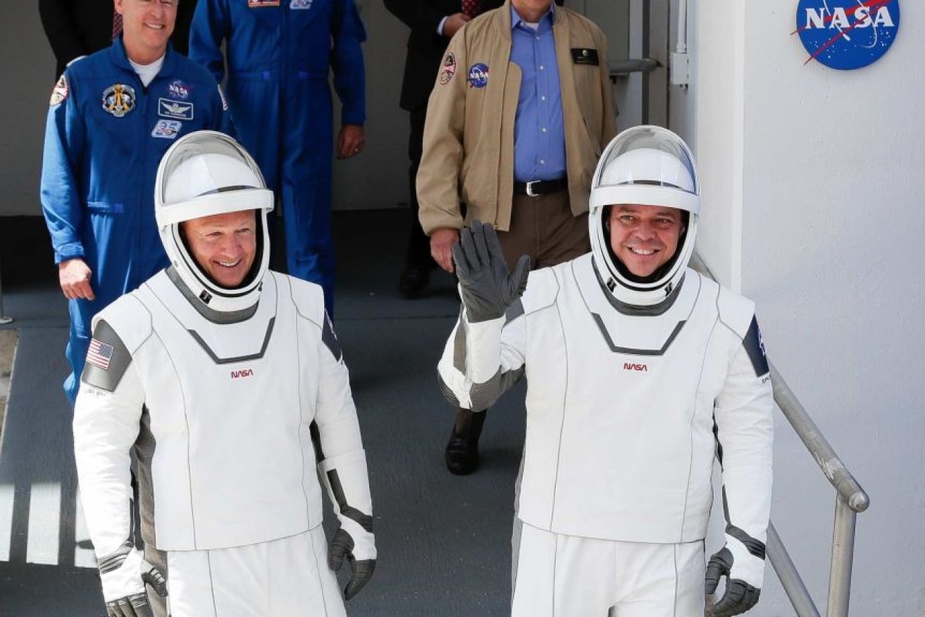 Two of the astronauts set for the inaugural SpaceX launch. (Photo: AP image)