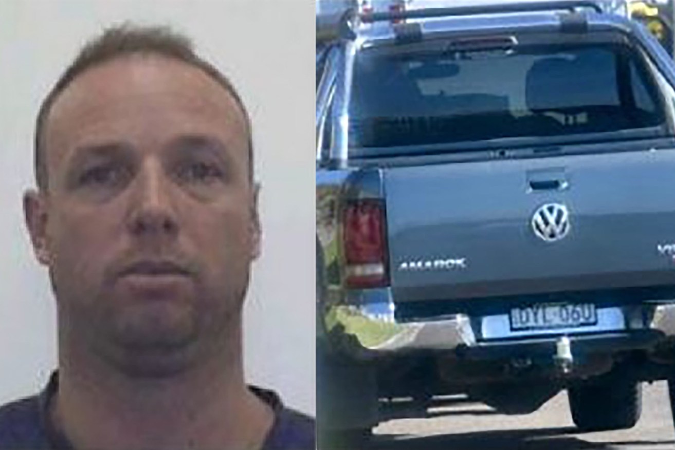 Benjamin David Englefield and one of the vehicles allegedly used in trafficking more than 1100kg of MDMA (Photo: AAP Image/Supplied, Queensland Police) 