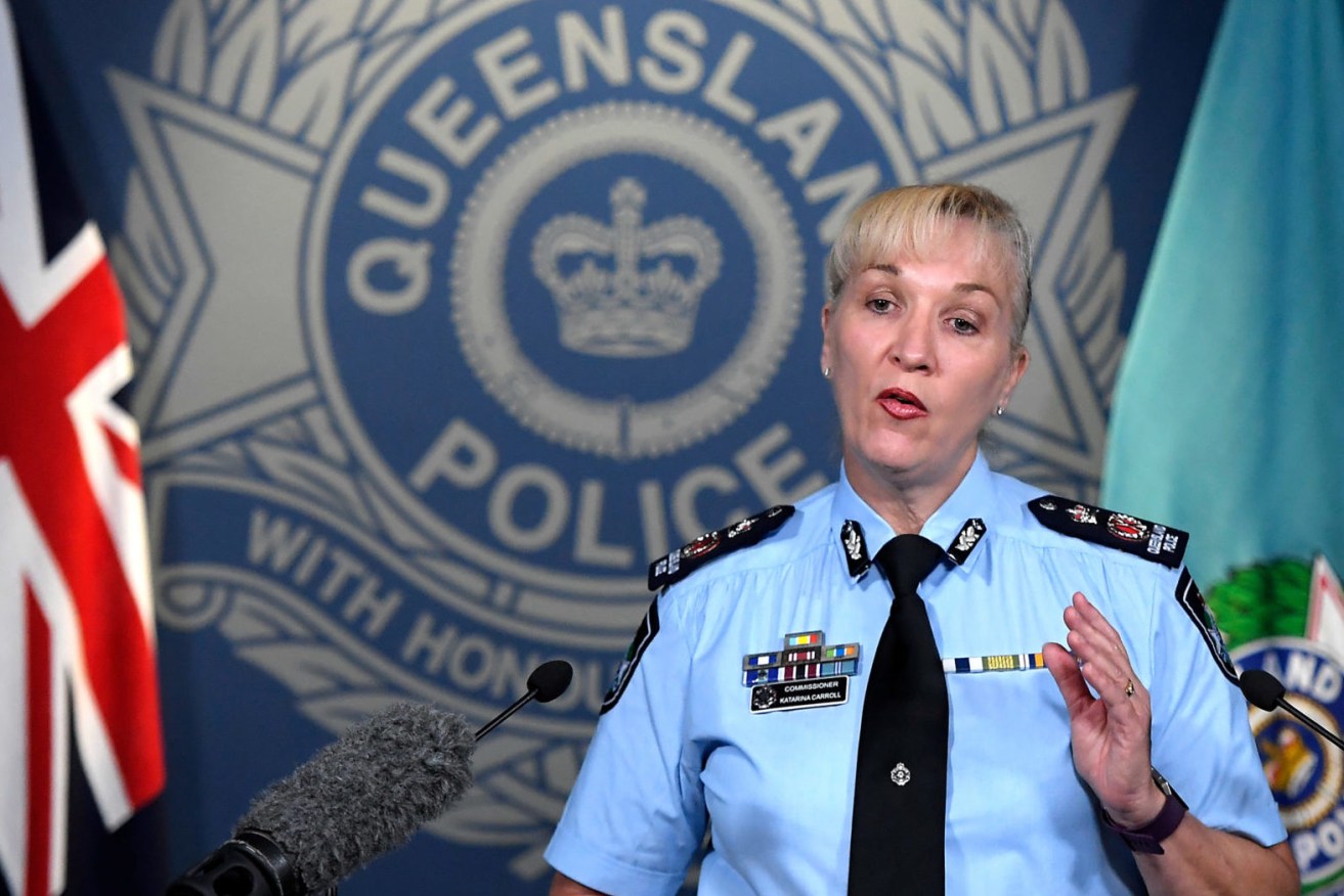 Queensland Police Commissioner Katarina Carroll . (Photo: AAP Image/Albert Perez)
