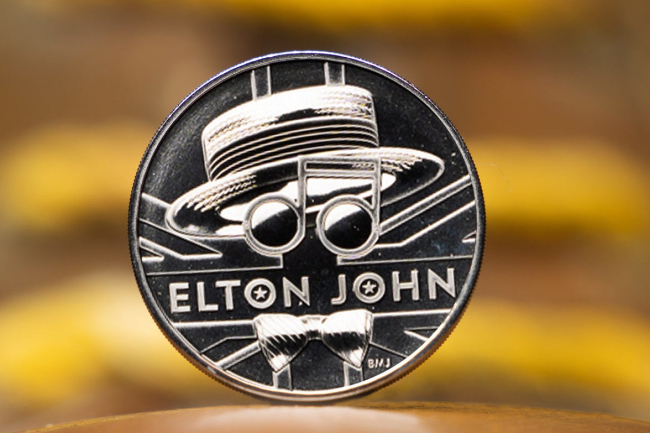 The Royal Mint undated handout of their Elton John 2020 UK Half Ounce Silver Proof Coin. The Royal Mint has announced that Sir Elton John will be celebrated on a new commemorative coin as part of their Music Legends series.