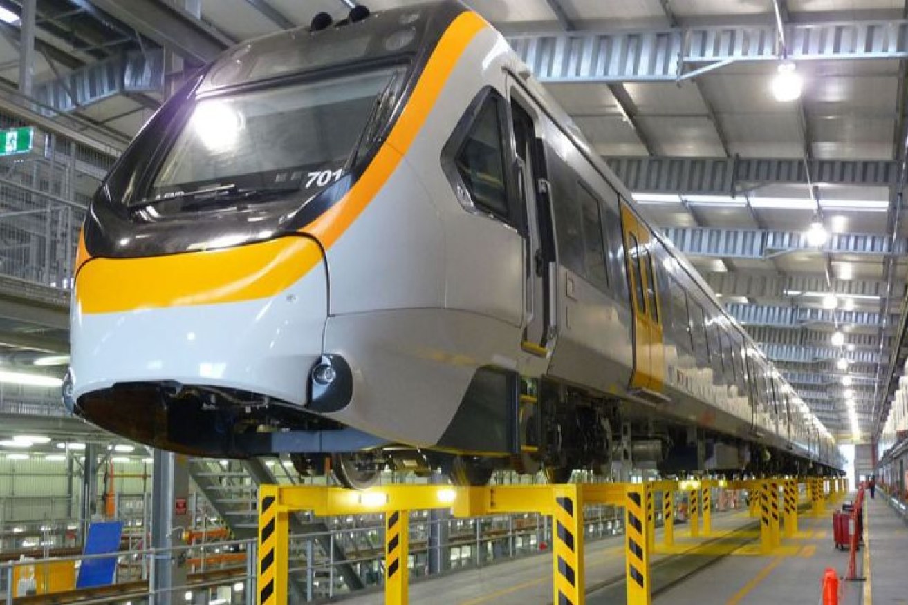 The Department of Transport and Main Roads is investigating KTK Australia's role in providing parts for Queensland's New Generation Rollingstock (NGR) trains. (Photo: Supplied, Department of Transport and Main Roads)