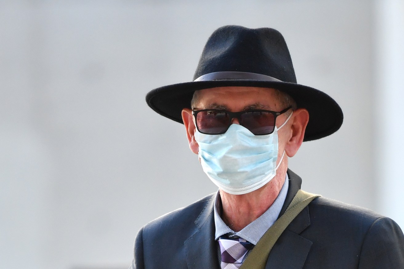 Neil Andrew Pentland is seen outside the Brisbane Supreme Court. He was found not guilty of murdering his business partner more than two decades ago. (Photo: AAP Image/Darren England)