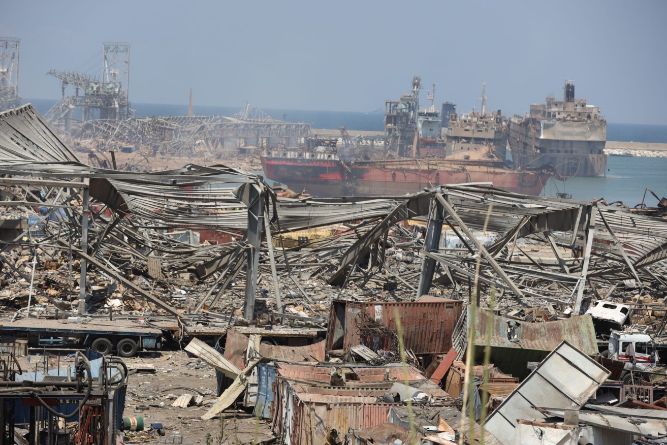 The remains of the Beirut Port in the aftermath of the explosion. (Photo: EPA/IBRAHIM DIRANI / DAR AL MUSSAWIR)