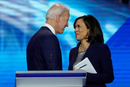 Biden, Harris in first joint appearance, vow to kick Trump out