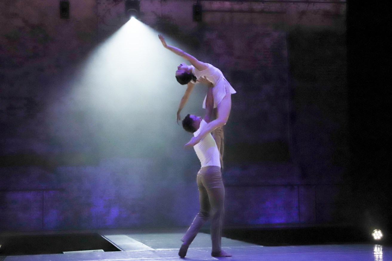 Queensland Ballet dancers Lucy Green and Sam Packer perform as part of the 60 Dancers: 60 Stories program.. 