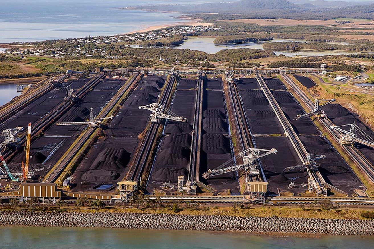 The Dalrymple Bay coal terminal, near Mackay.
