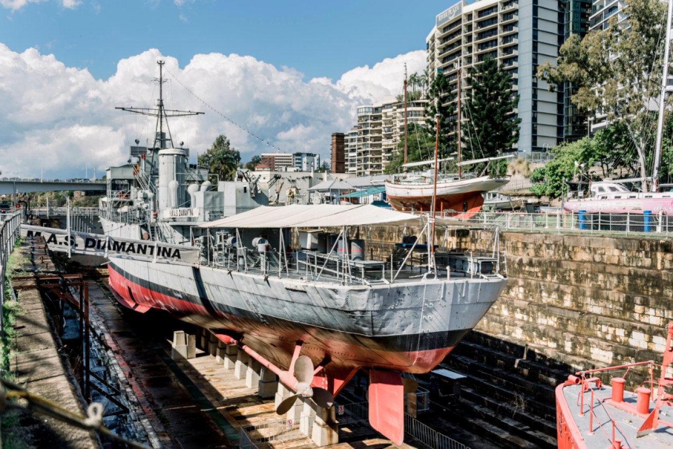 The dry-docked HMAS Diamantina is a popular attraction at the Maritime Museum. (Photo: Aurelie Beeston)