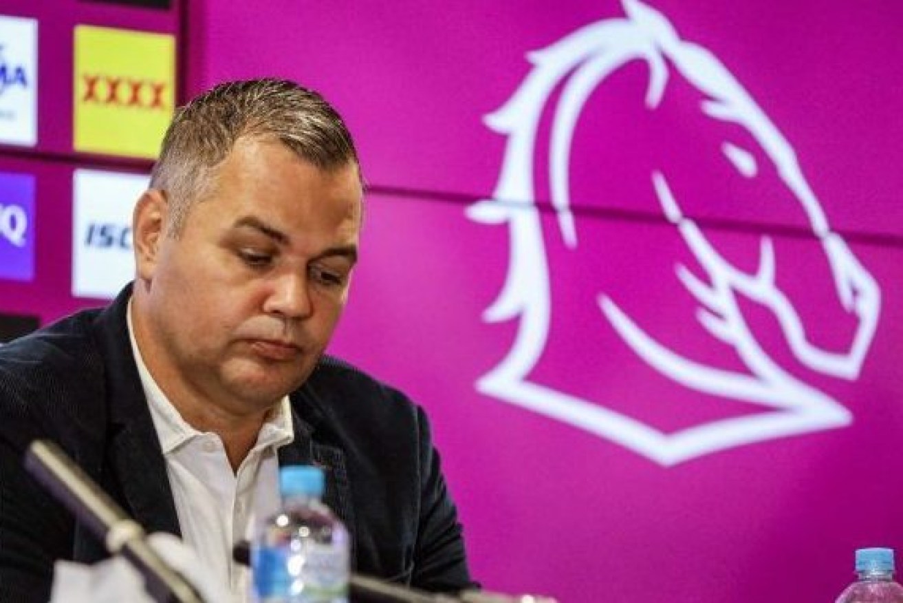Anthony Seibold says the abuse he received online as Brisbane Broncos coach was 'just disgusting'. (Photo: ABC)