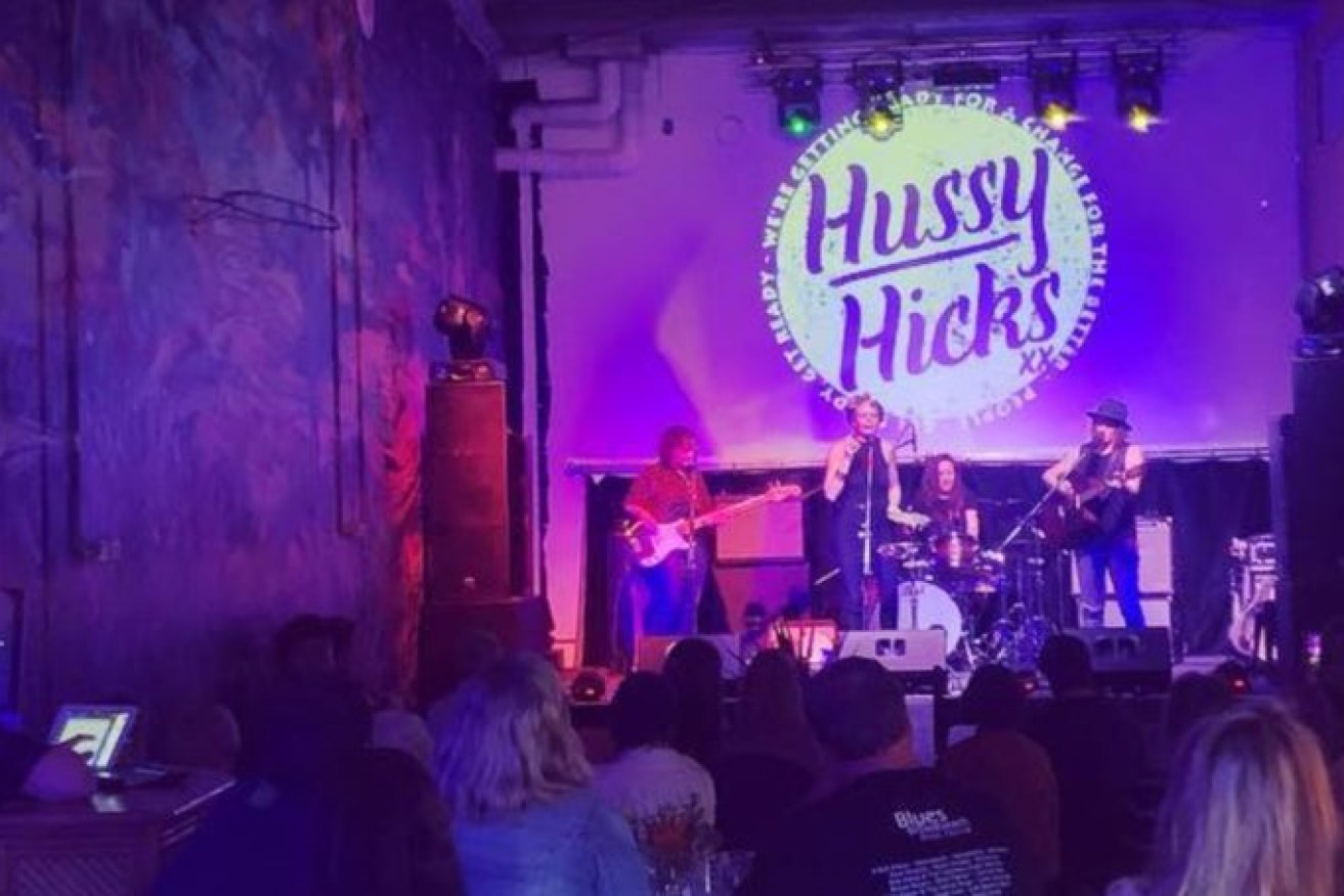 Hussy Hicks guitarist Julz Parker says 97 per cent of the band's income comes from live performances.