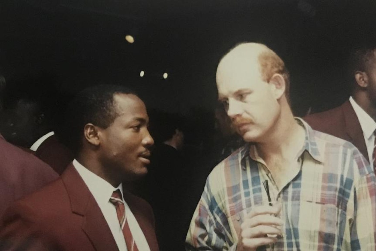 Jim Tucker with legendary West Indies batsman Brian Lara. (Photo: Supplied)