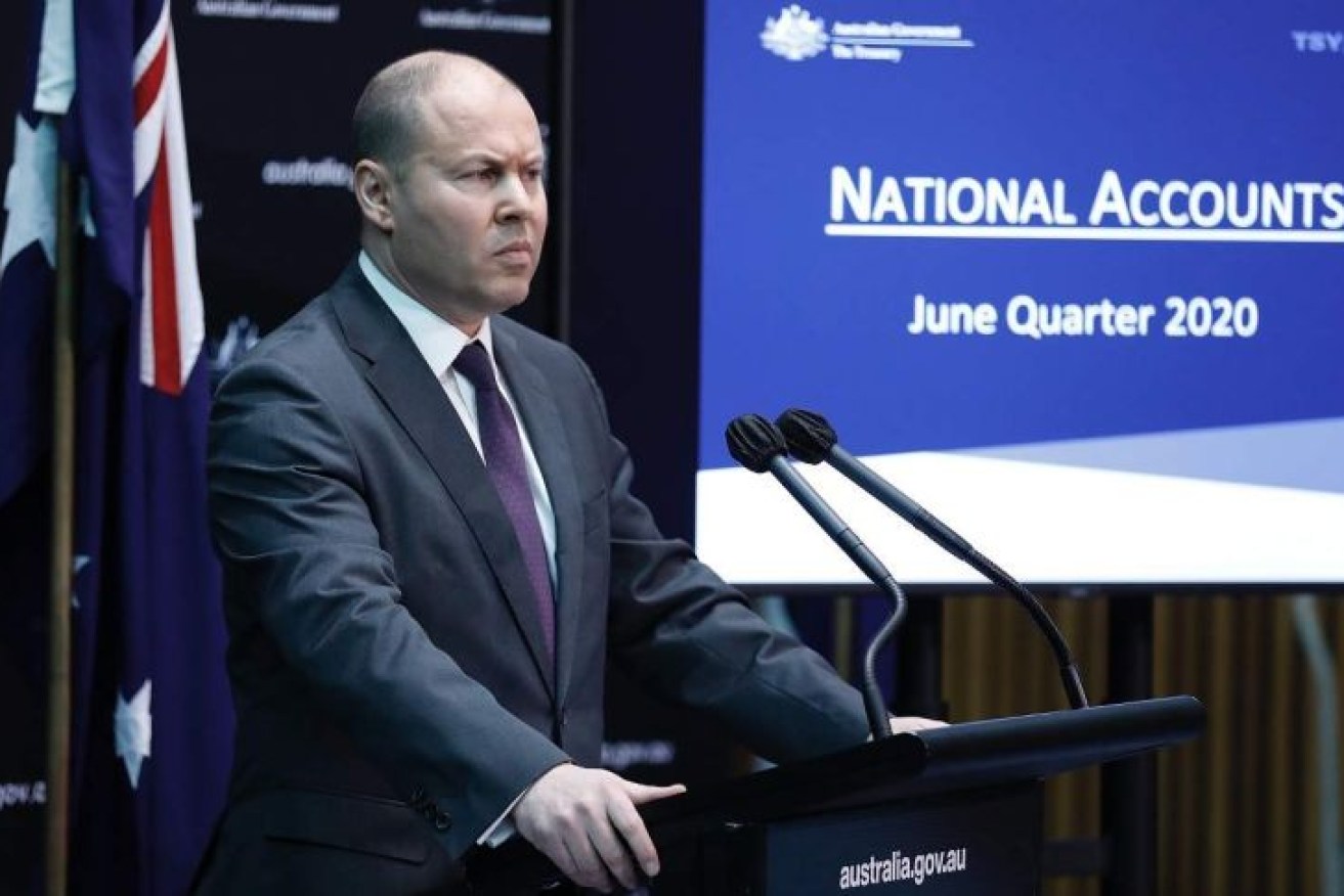 Josh Frydenberg said 'behind these numbers are heartbreaking stories of hardship being felt by everyday Australians'.(Photo: ABC News: Matt Roberts)