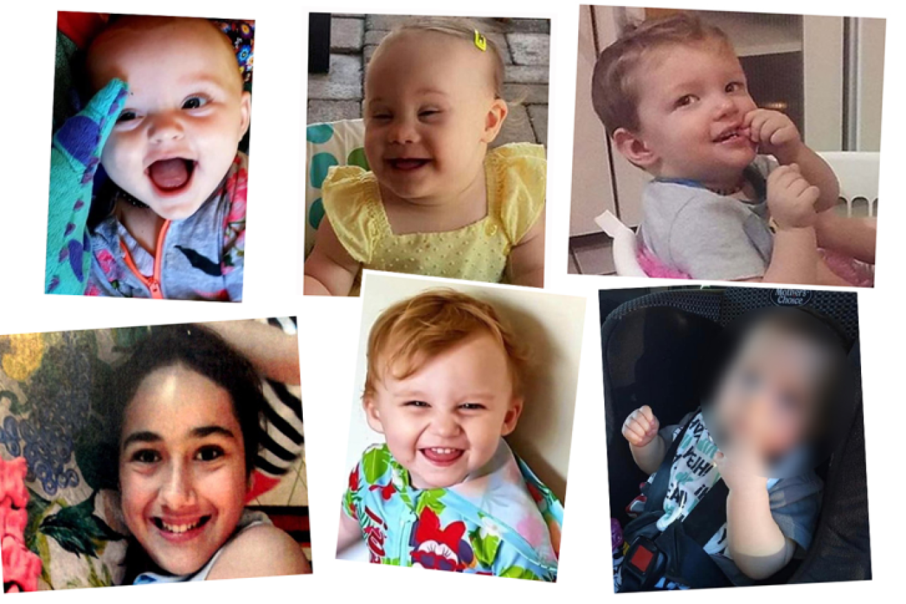 These children were all known to Queensland's child safety department before their tragic deaths.(Supplied)