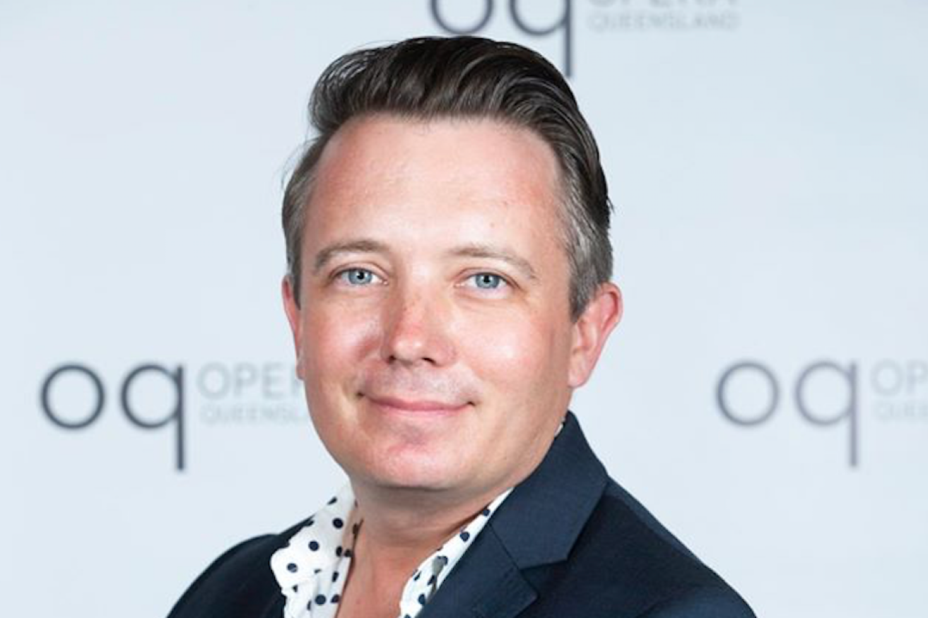 Opera Queensland's Mark Taylor, the brains behind the organisation's first regional chorus via video link.