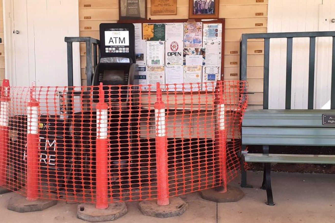 The site of the stolen ATM. (Photo: ABC)