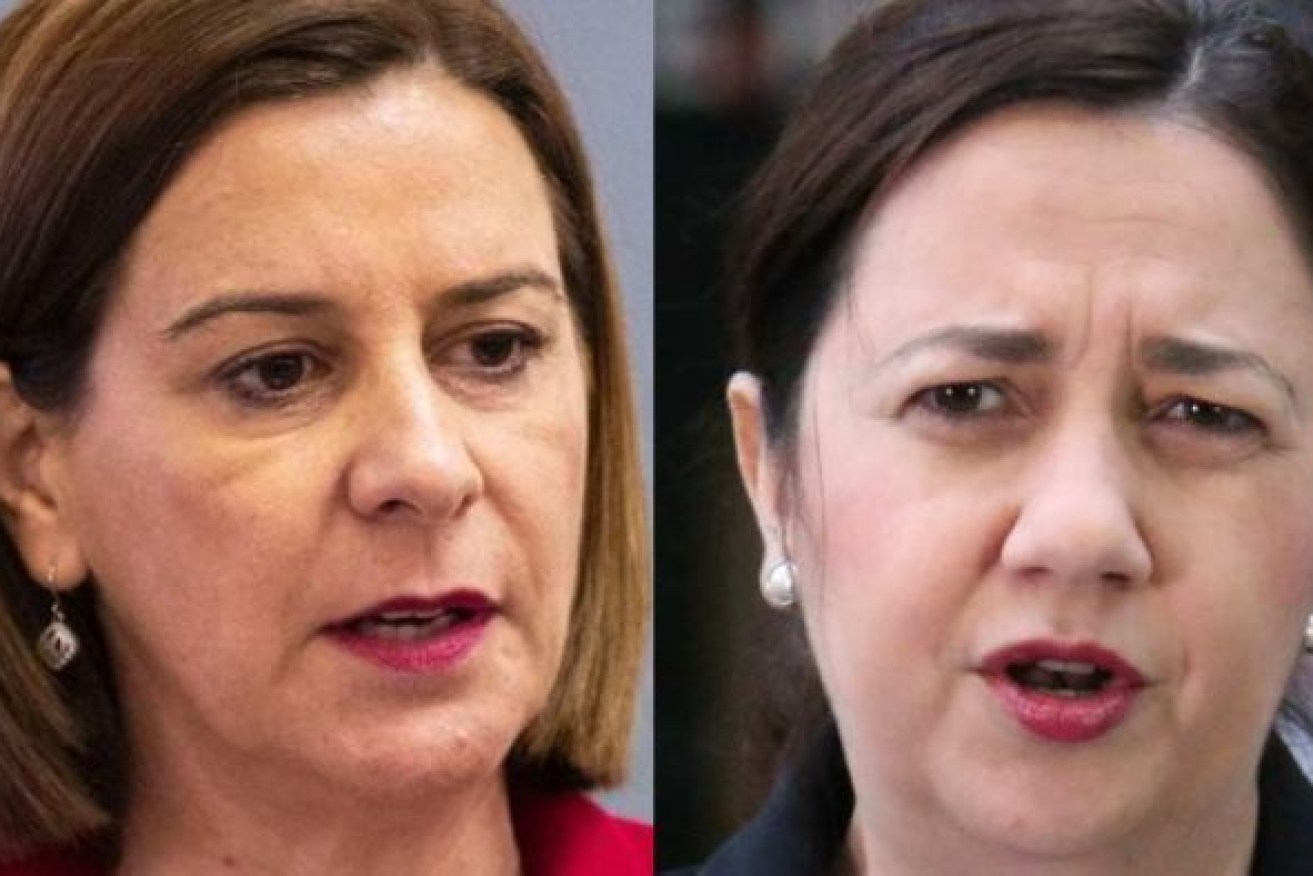 LNP leader Deb Frecklington (left) and  Labor leader Annastacia Palaszczuk. (Photo: ABC)