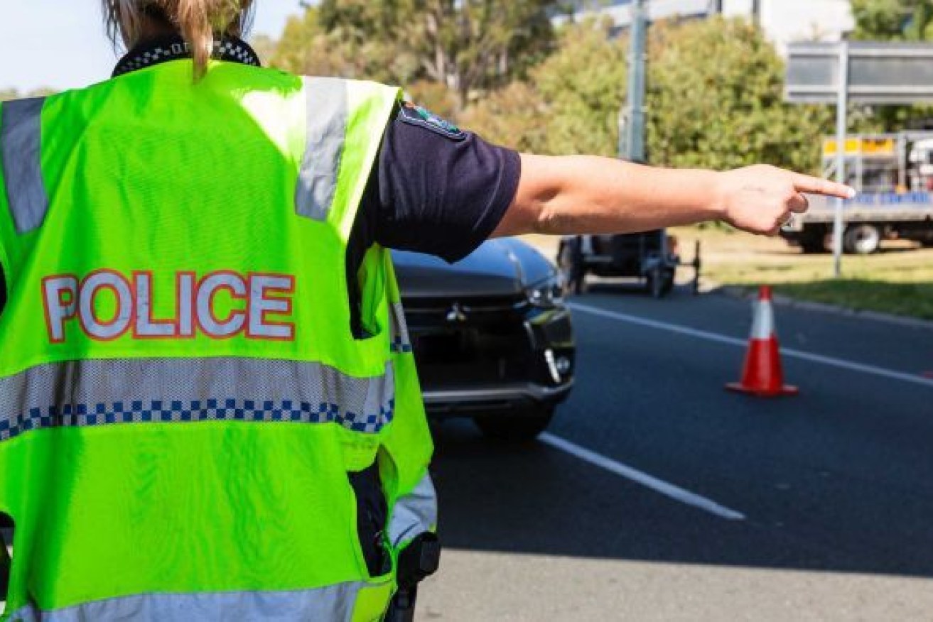 Police ran a check after spotting the car on a tow truck and found it had been flagged earlier when they stopped the man at a border checkpoint. Photo: ABC