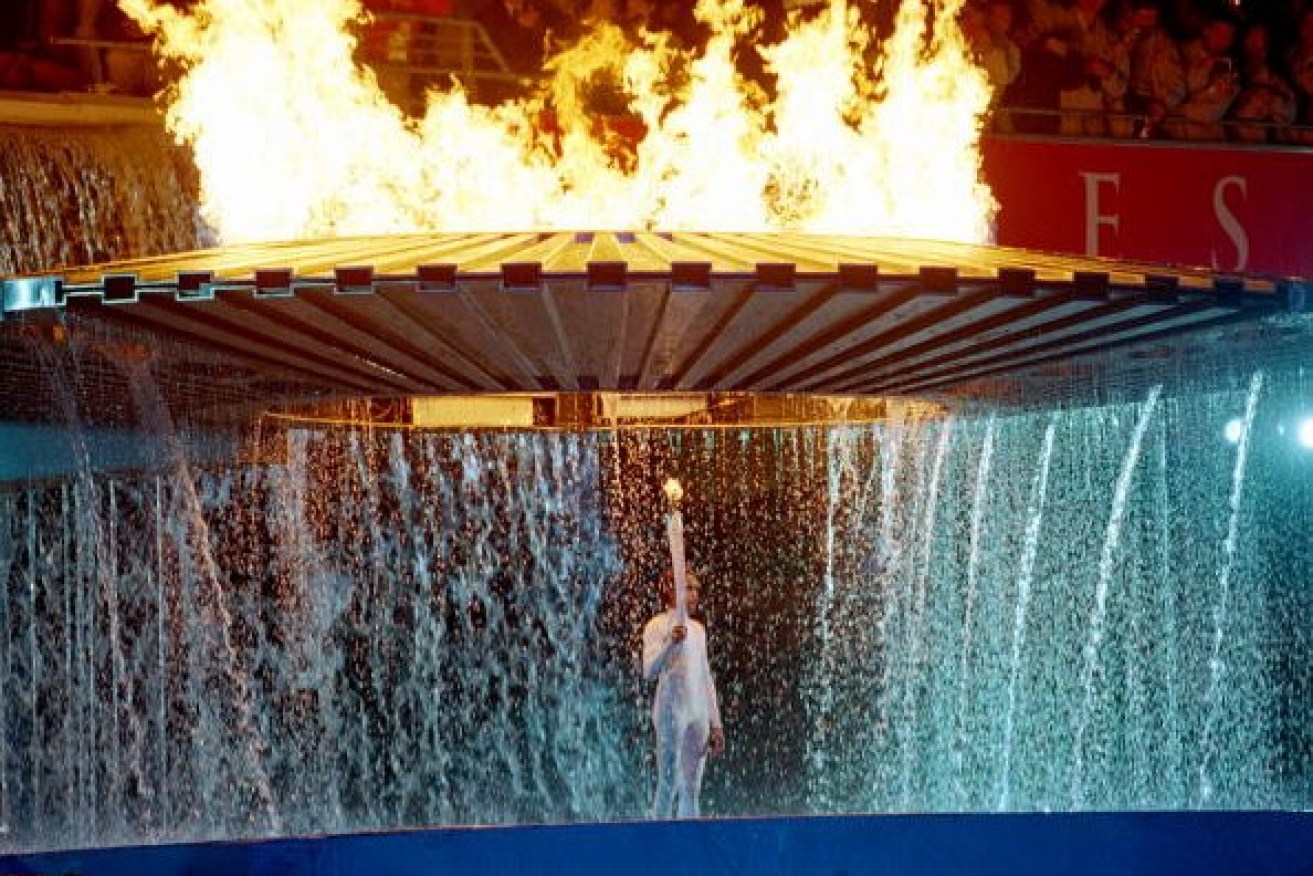 The Olympic cauldron was motionless for almost four minutes. (Image: Supplied)