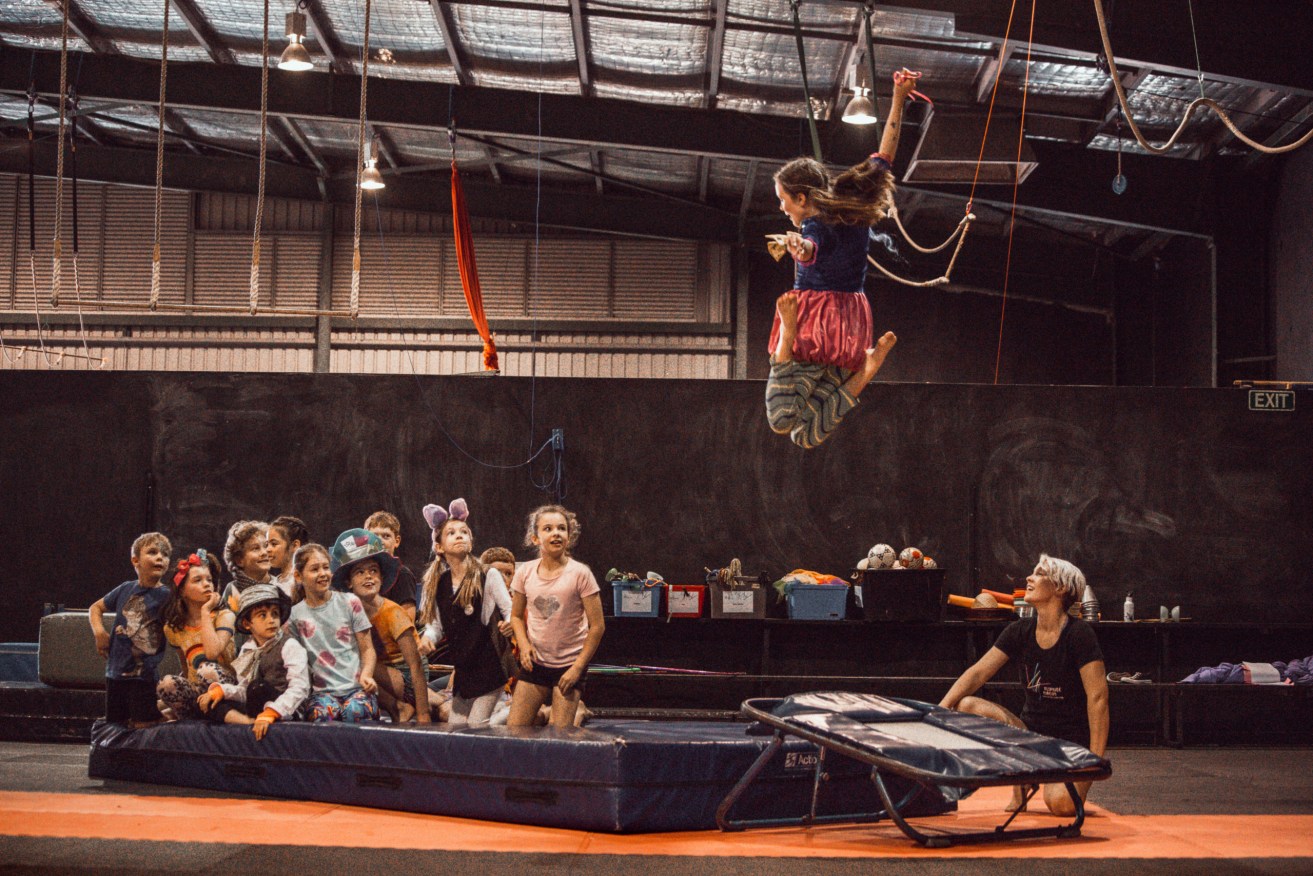 Participants take part in a Flipside Circus workshop. (Photo: Supplied)