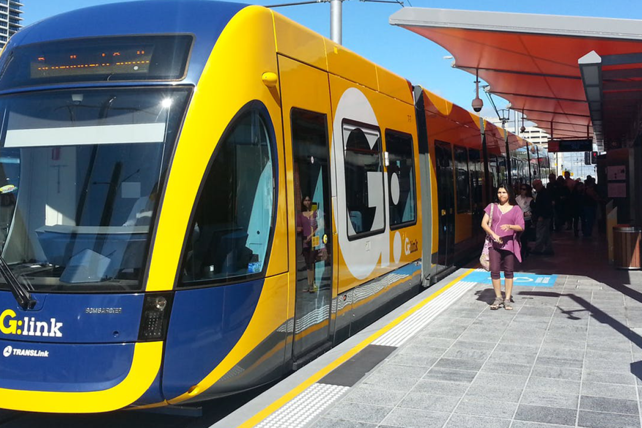 The controversial fourth and final stage of the Gold Coast Light Rail project has exploded as an election issue. Photo: Matthew Burke