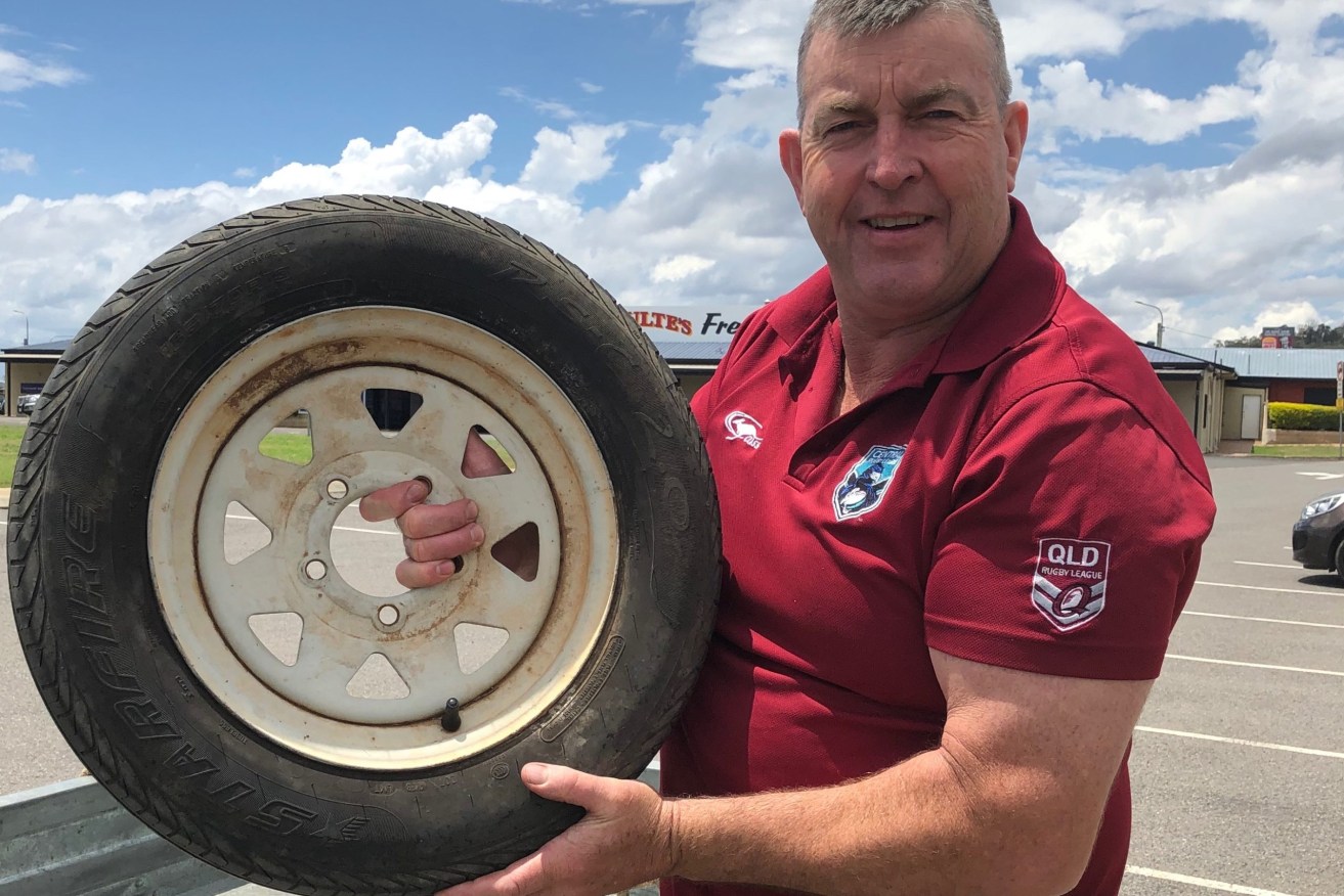 Murweh Mayor Shaun 'Zoro' Radnedge wants help so councils can clean up old tyres. (Photo: Supplied).