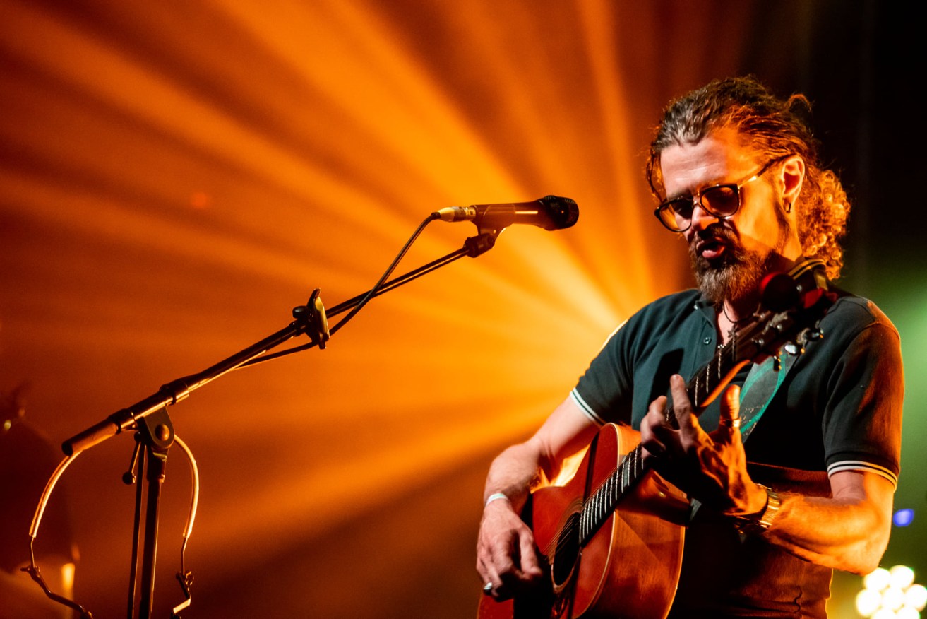 Tyrone Noonan performing at the 2020 National Live Music Awards at The Triffid in Brisbane. (Photo: Lachlan Douglas)